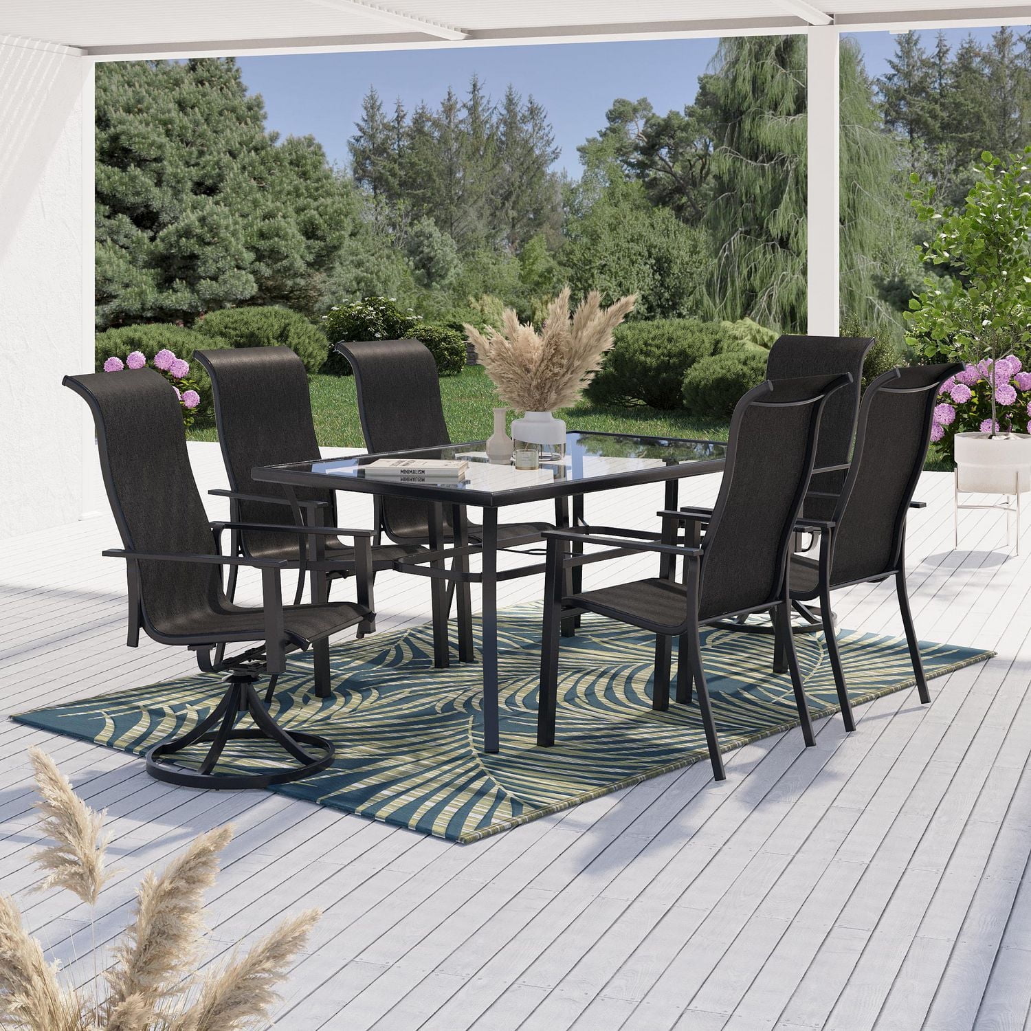 Dining Mainstays Outdoor Recliner Mainstays Albany Lane 6-Piece