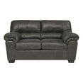 thumbnail image 2 of Signature Design by Ashley Bladen Faux Leather & Wood Loveseat in Gray, 2 of 4