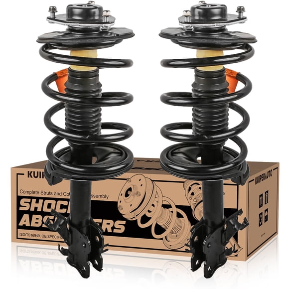 KUIPERAUTO Ensemble Complet de Ventres avant avec Ressort en Spirale 172241 172240 Compatible pour Nissan Maxima 3.5L 2004 2005 2006 2007 2008 Amortisseurs de Remplacement 2 Pcs