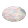 thumbnail image 1 of Fluffy Plush Shag Round Area Rug Carpet For Living Room Bedroom Decor Gradient Multicolor Area Rug Anti-slip Floor Mat,Rainbow,160*160, 1 of 3
