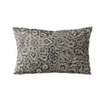 thumbnail image 4 of Plutus Brands Blue Plutus Gardens Paisley Luxury Throw Pillow 16 in x 16in, Double Sided 16" x 16", 4 of 8