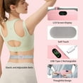 thumbnail image 2 of Portable Cordless Heating Massage Pad,Electric Rapid Fast Heating Belly Wrap Belt for Women,7.2",1PC, 2 of 7