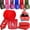 Red, variant on BeSAVAGE 180" Elastic Hand Wraps with Knuckle Guards for Muay Thai, MMA, Kickboxing, Martial Arts Training