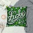 thumbnail image 2 of COMIO St Patricks Day Pillow Covers, St Patricks Day Shamrocks Pillow Cover Buffalo Plaid Clover St Patricks Decorative Throw Pillows Farmhouse Decor for Home, 2 of 5