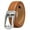 Brown-74, variant on Sendefn Men's Leather Belt Automatic Ratchet Buckle Slide Belt for Dress Casual Trim to Fit with Gift Box