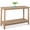 Taupe, variant on Best Choice Products 48in 2-Shelf Indoor Outdoor Wooden Console Table Multifunctional Buffet Bar Storage - Natural