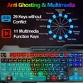 thumbnail image 4 of XINMENG K680 Wireless Gaming Keyboard Mouse Bluetooth Headset Kit with 16 RGB Backlit Rechargeable Battery Metal Mechanical Ergonomic Waterproof Dustproof Removable Palm Rest for Laptop PC Gamer, 4 of 11
