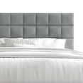 thumbnail image 4 of Castle Place Elegant Velvet Upholstered King Platform Bed, Light Grey, 4 of 8