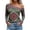 Womens Summer Top - A01 Green, variant on Women's Off Shoulder Long Sleeve Boho Aztec Print Tops Casual Loose Tribal Pattern Blouse Stylish Summer Shirt