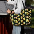 thumbnail image 7 of Sigee Flowers Avocado Print Extra Large Waterproof Beach Travel Bag with Zipper - Durable and Versatile for Vacation, Gym, and Daily Use, 7 of 7