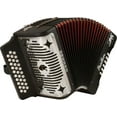 thumbnail image 3 of Hohner 3100 Panther Diatonic Accordion w/AGB Gig Bag, Key GCF, Black, 3100GB CGB, 3 of 5
