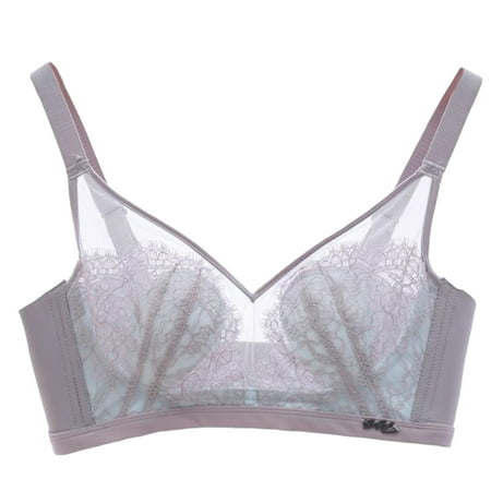 

Bras For Women Lace Without Steel Ring Large Size Seamless Full Cup Underwear