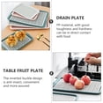 thumbnail image 3 of Drain Tray Home Storage Rack Draining Snack Coffee Filter Plastic Serving Plate Bottle, 3 of 6