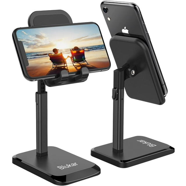 Support de Téléphone/tablette, Support de Téléphone pour Bureau, Angle et Hauteur Réglables, Support Portable pour Tablette (jusqu'à 10.5 Pouces), Super Stable Compatible avec Tous les Téléphones Mobiles, iPad, Nintendo Switch, etc.