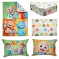 "Learning is Fun" Theme 4Piece Toddler Bedding Set. Multi