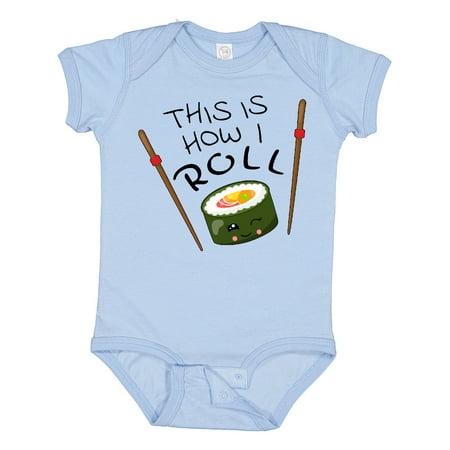 

Inktastic This is How I Roll- Cute Sushi Gift Baby Boy or Baby Girl Bodysuit