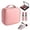 Pink, variant on Qiyester Makeup Bag for Women Travel Cute Cosmetic Train Case Toiletry Organizer with Adjustable Dividers (Pink)