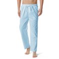 thumbnail image 2 of Edvintorg Men's Cotton-Linen Loose Casual Lightweight Elastic Waist Pants Home Pants On Clearance, 2 of 6