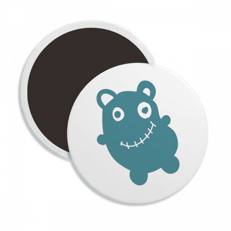 

Alien Creature Bear Round Ceracs Fridge Magnet Keepsake Decoration