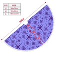 thumbnail image 3 of Rocae Purple Snowflake Elegance for Christmas Tree Skirt with Pom Pom Trim for Holiday Party for Holiday Home Decor Indoor Outdoor-36", 3 of 7