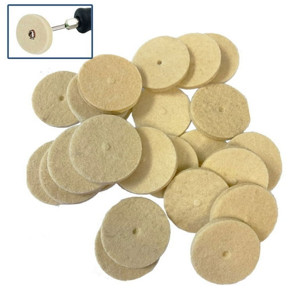 Miniature Square Edge Hard Felt 1"x1/8" Wheel Buff Jewelry Buffing 25pcs