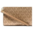 thumbnail image 4 of Michael Kors Womens Jet Set Double Zip Wristlet (Camel., One Size) 34H3GJ6W4M-222, 4 of 7