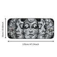 thumbnail image 5 of WERPE Faces Stars Moon Square Front Door Mat Outdoor Entrance Mat for Home Entrance Outside Entry 19.68*47.24 in, 5 of 6