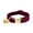 Brick Red, variant on Velvet Texture Cat Neck Collar Safety Breakaway Clasp with Metal Bell Adjustable Size Comfort Lightweight Pet Collar for Daily Cat Wearing and Identification
