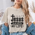 thumbnail image 4 of Jollimate Jesus Saved My Life Shirt, Jesus shirt, Christian 4th July Shirts, Christian Gift For Girl, 4 of 6