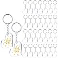 thumbnail image 1 of 30 Blanks Clear Acrylic Blanks Heart Shape Plain Acrylic and 30 Pieces Key Chain Metal Key Rings for DIY Projects Crafts, 1 of 7