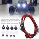 thumbnail image 4 of Luces Estrela RC, faros delanteros de plástico duraderos, accesorios de coche modelo vívido, práctico y sencillo para SCX10Round, 4 of 8