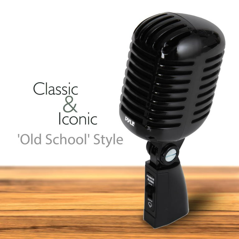 Microphone Vintage Look Old Style Dynamic Vocal Classic Retro Studio Stage  Voice