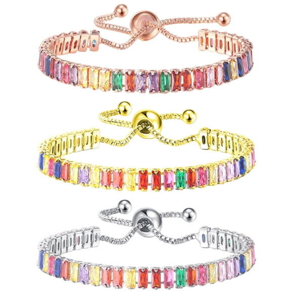 GOOHOCHY 3 Pulsations de Diamants Imitation, Pulsation ajustable avec Joies, Pulsation de cristal, Accessoire de Mode