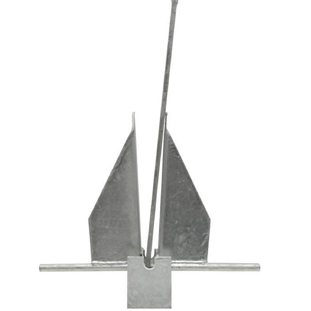 Danielson Galvanized Fluke Anchor, 22 Lbs
