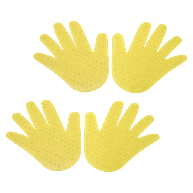 Marcador de punto de palma de mano, 2 pares de marcadores de piso con forma de mano, marcadores de huella de mano de alta capacidad