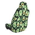 thumbnail image 2 of Wukai Avocado Heart Full Set Car Seat Covers with Soft Padding Universal Auto Front Seats Protector and Cushion Mat, 2 of 5