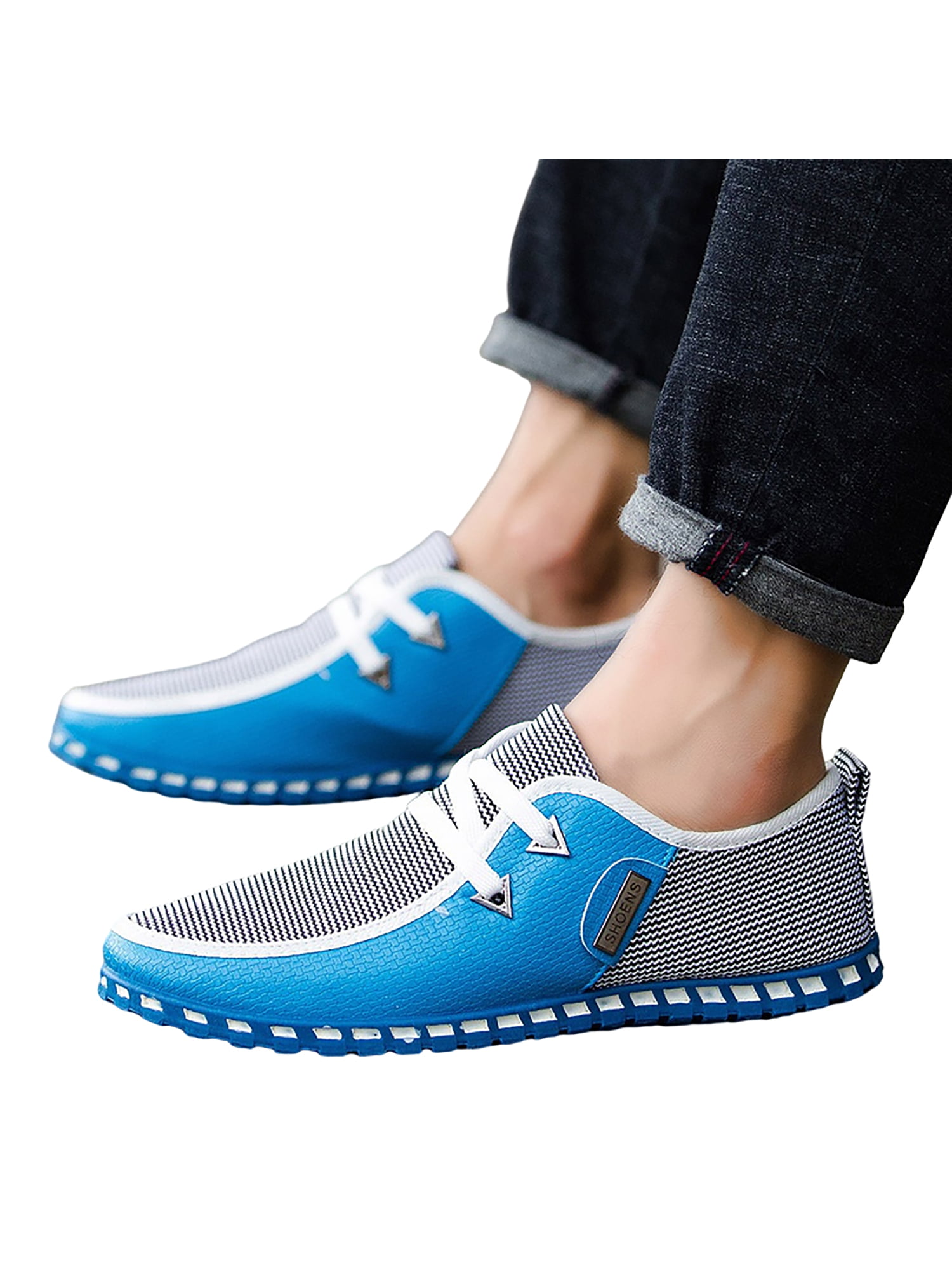 Baby Denim Hight Cut Flat Flattie Shoes Sneaker Anti-slip Soft Sole Toddler 