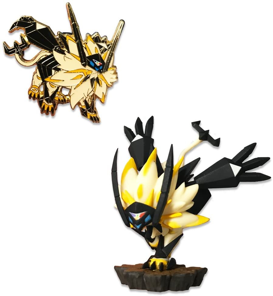Pokemon TCG Dusk Mane Necrozma Premium Collection Pokemon Card and Figurine Set Features 2 Foil Promo Cards 5 Booster Packs Oversize Necrozma GX Card Action Figure Pin Online Code Card