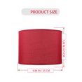 thumbnail image 2 of UPGRATOR European Style Fabric Lampshade Simple Lampshade With Circular Wine Red For Hotel 1Pack, 2 of 7