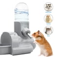 thumbnail image 4 of Botella de agua 3 en 1 para hámster, sin goteo, Animal PEQUEÑO, dispensador automático de botellas con Base de contenedor de comida, cabaña, 4 of 5