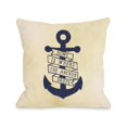 thumbnail image 1 of One Bella Casa 75013CSES Home is Where the Anchor Drops Standard Pillowcase, Navy, 1 of 1