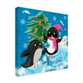 thumbnail image 2 of Trademark Fine Art 'Xmas Penguins' Canvas Art by Lisa Powell Braun, 2 of 3