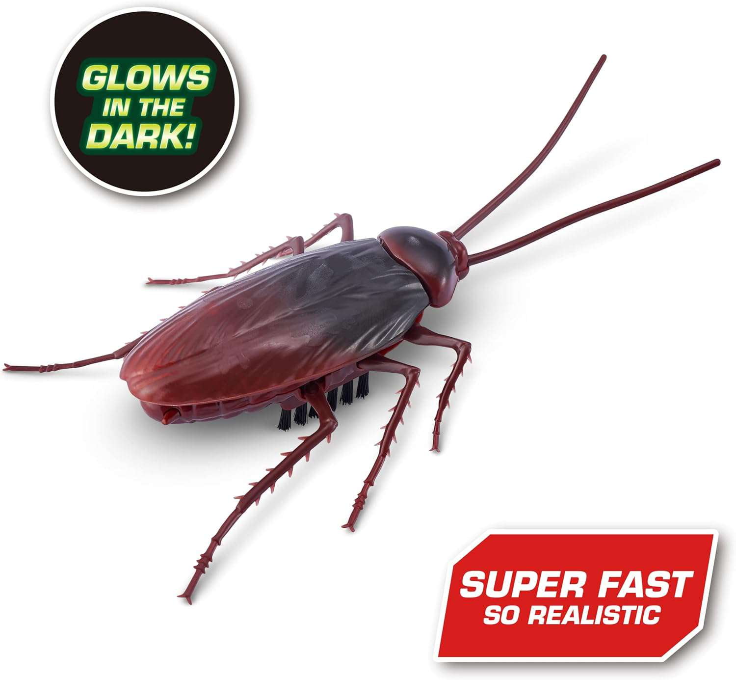 ZURU Robo Alive Crawling Cockroach Robotic Toy, Glow in the Dark