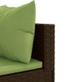 thumbnail image 5 of vidaXL 10 Piece Garden Sofa Set with Cushions Brown Poly Rattan, 5 of 5