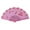 Pink, variant on SUSHANG Best Chinese Style Dance Wedding Party Lace Silk Folding Hand Held Flower Fan for Wedding Dancing Party