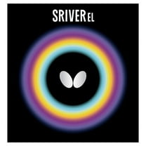 Butterfly Sriver-EL Table Tennis Rubber, 2.1 mm, Black