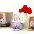 thumbnail image 6 of JAGASY Peacock Small Urn for Ashes Adult Male, Pink Urns for Human Ashes keepsake, Cherry Blossom Tree & Pink Flowers Decorative Urns for Siblings, Tiny Cremation Urn for Brother & Sister, (3 Inch), 6 of 7