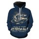 thumbnail image 3 of Sudadera con capucha con estampado 3D de astronauta de dibujos animados para hombres y mujeres, sudaderas casuales de gran tamaño, ropa de calle de hip hop para niños, 3 of 5