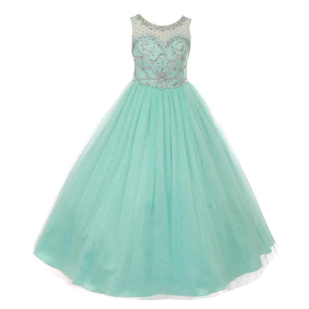 little girl mint green dresses