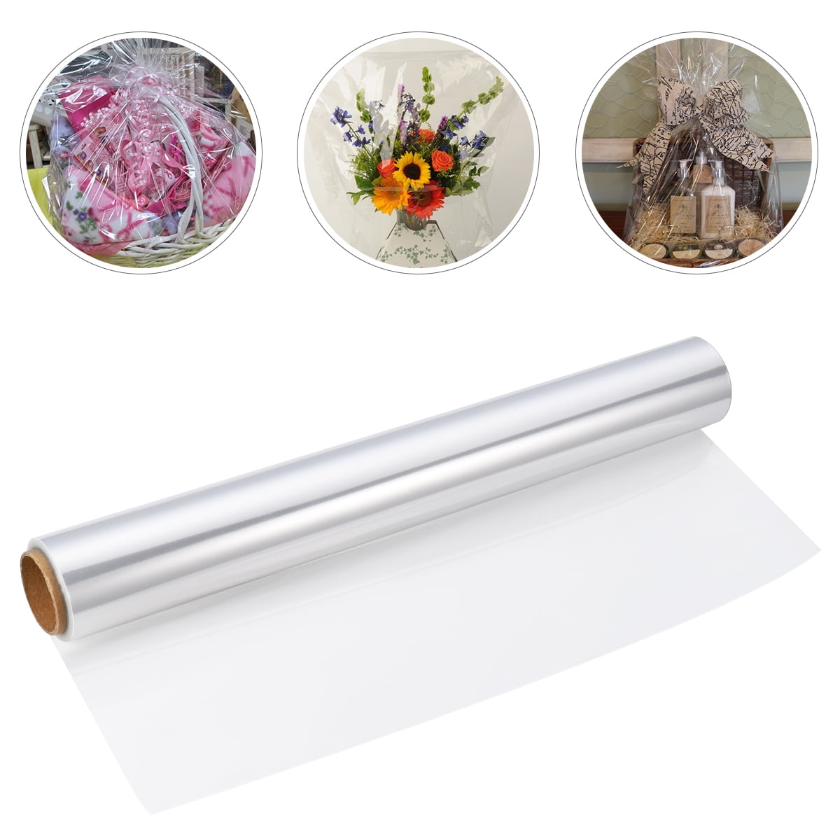 10 Yards Colored Clear Cellophane Wrapping Paper Roll for Flowers – Floral  Supplies Store